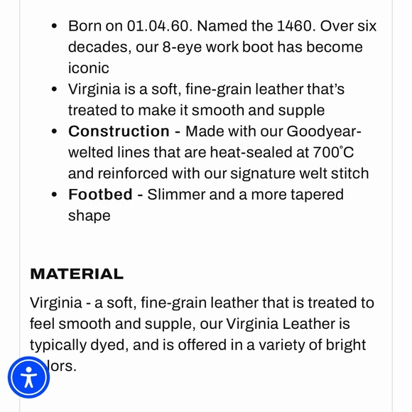 Dr. Martens 1460 Virgina Pascal black leather boots women’s - Picture 15 of 15